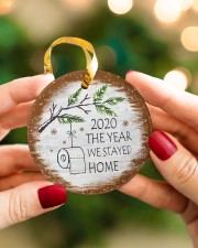 Christmas - Covid 2020 Circle ornament - single (porcelain) aos-circle-ornament-single-porcelain-lifestyles-08