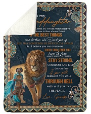 Grandpa to Granddaughter - Don't Give Up Sherpa Fleece Blanket tile