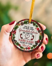 Grandchild - Close To Your Heart - Personalized Circle ornament - single (porcelain) aos-circle-ornament-single-porcelain-lifestyles-09
