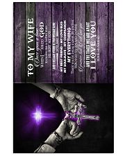 To My Wife - When I Asked God To Make Me A Better Vertical Poster tile
