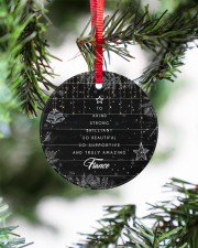 To Fiance Christmas - To A Kind Strong Brilliant Circle ornament - single (porcelain) aos-circle-ornament-single-porcelain-lifestyles-07