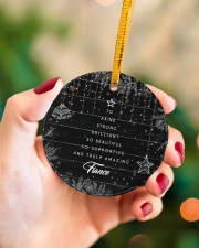 To Fiance Christmas - To A Kind Strong Brilliant Circle ornament - single (porcelain) aos-circle-ornament-single-porcelain-lifestyles-09