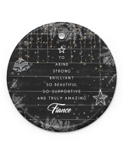 To Fiance Christmas - To A Kind Strong Brilliant Circle ornament - single (porcelain) front