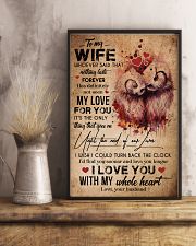 TO MY WIFE - OWL - I LOVE YOU FOREVER AND ALWAYS 16x24 Poster lifestyle-poster-3