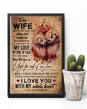 TO MY WIFE - OWL - I LOVE YOU FOREVER AND ALWAYS 16x24 Poster lifestyle-poster-8