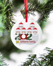 Christmas - Quarantined Family - 2020 Personalized Circle ornament - single (porcelain) aos-circle-ornament-single-porcelain-lifestyles-07
