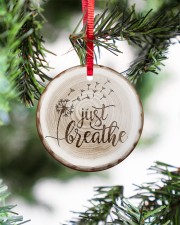 Just Breathe - Dandalion - Ciccle Ornament Circle ornament - single (porcelain) aos-circle-ornament-single-porcelain-lifestyles-07
