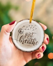 Just Breathe - Dandalion - Ciccle Ornament Circle ornament - single (porcelain) aos-circle-ornament-single-porcelain-lifestyles-09