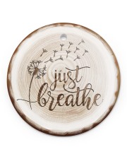 Just Breathe - Dandalion - Ciccle Ornament Circle ornament - single (porcelain) front