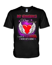 Angel - Grandpa - My Grandpa's Wings Cover V-Neck T-Shirt tile