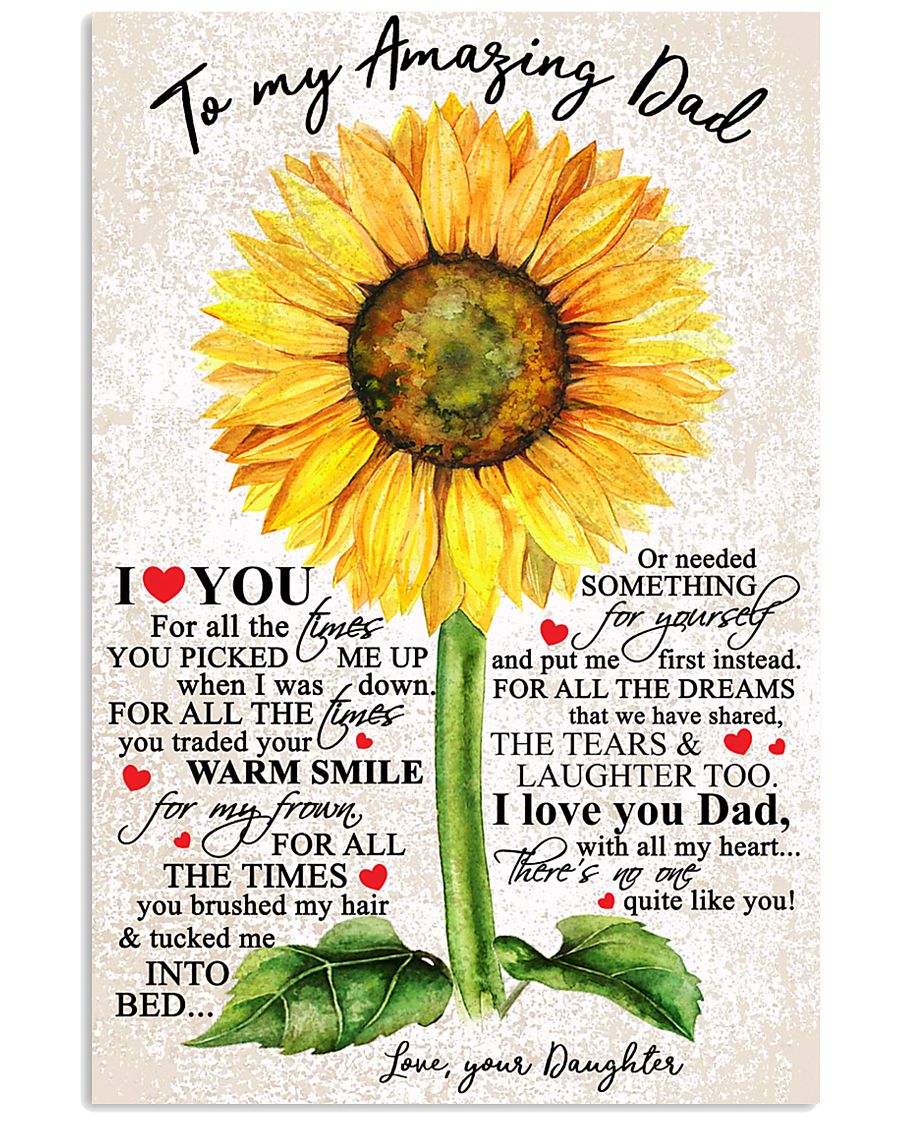 DAUGHTER TO DAD 16x24 Poster