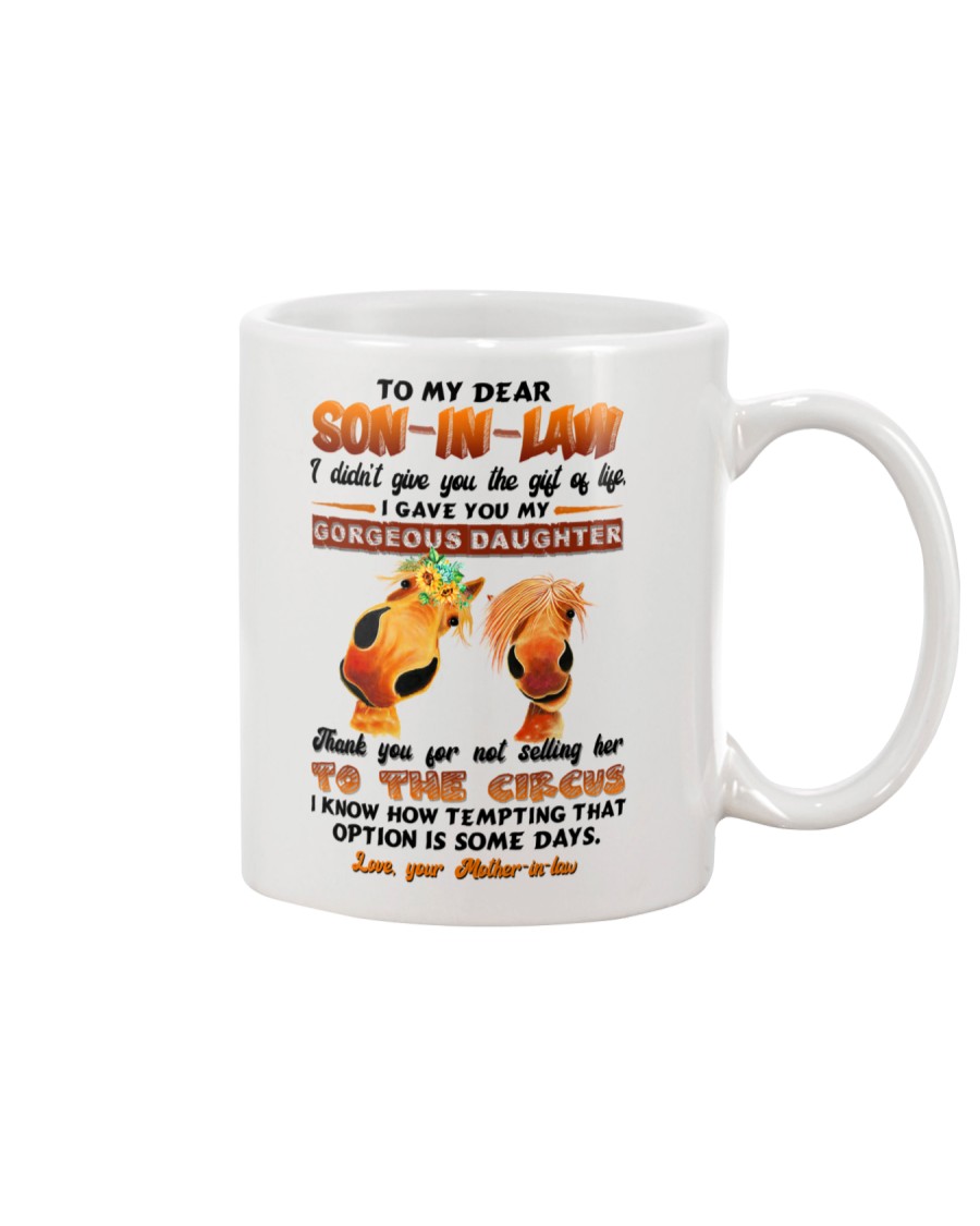 TO MY SON-IN-LAW - HORSE - CIRCUS Mug