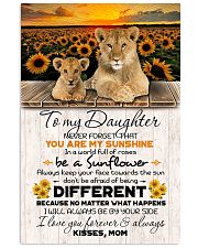 TO DAUGHTER - LION SUNFLOWER - NEVER FORGET THAT 16x24 Poster front