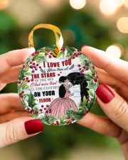 Christmas - I Love You More Than All the Stars Circle ornament - single (porcelain) aos-circle-ornament-single-porcelain-lifestyles-08