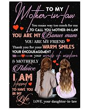 TO MY MOTHER-IN-LAW - THANK YOU 16x24 Poster front