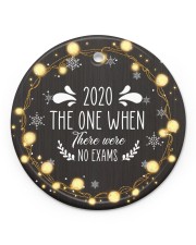 Christmas - Virus Corona - 2020 Circle ornament - single (porcelain) front