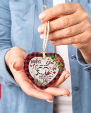 Chritsmas - Daddy's Girl I Used To be His Angel Heart ornament - single (porcelain) aos-heart-ornament-single-porcelain-lifestyles-01