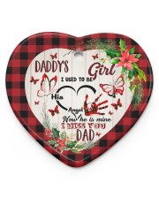 Chritsmas - Daddy's Girl I Used To be His Angel Heart ornament - single (porcelain) front