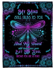 Angel Husband - My Mind Still Talks To You Small Fleece Blanket - 30" x 40" front