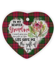 Grandchild to Grandma - Life Gave Me Heart Ornament (Wood) tile