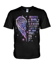Angel Grandma - Half Of My Heart V-Neck T-Shirt tile