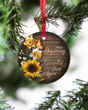Floral - Today Is New Day - Circle Ornament Circle ornament - single (porcelain) aos-circle-ornament-single-porcelain-lifestyles-07