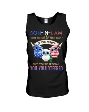 T-SHIRT - SON-IN-LAW - OWL - YOU VOLUNTEERED Unisex Tank thumbnail