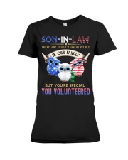 T-SHIRT - SON-IN-LAW - OWL - YOU VOLUNTEERED Premium Fit Ladies Tee thumbnail
