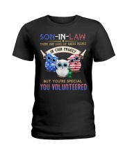 T-SHIRT - SON-IN-LAW - OWL - YOU VOLUNTEERED Ladies T-Shirt thumbnail