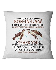 MOM TO SON IN LAW Square Pillowcase thumbnail