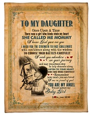 To Daughter - Once Upon A Time There Was A Girl Small Fleece Blanket - 30" x 40" front