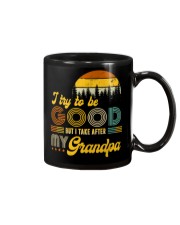 To Granddaughter and Grandson - I Try To Be Good Mug tile