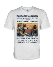 DAUGHTER AND DAD - WOLF V-Neck T-Shirt tile