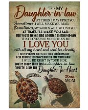 TO MY DAUGHTER-IN-LAW - TURTLE - I LOVE YOU 16x24 Poster front