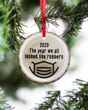 Christmas - Corona Virus - The Truggle Was Real Circle ornament - single (porcelain) aos-circle-ornament-single-porcelain-lifestyles-07