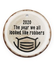 Christmas - Corona Virus - The Truggle Was Real Circle ornament - single (porcelain) front