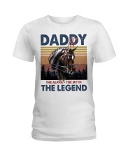 T-SHIRT - TO MY DAD - VINTAGE - HORSE Ladies T-Shirt tile
