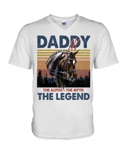 T-SHIRT - TO MY DAD - VINTAGE - HORSE V-Neck T-Shirt tile