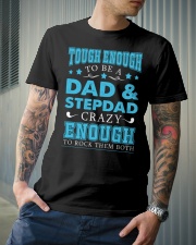 Tough enough to be a dad and stepdad Classic T-Shirt lifestyle-mens-crewneck-front-6