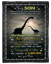 To Son - Whenever You Feel Overwhelmed Small Fleece Blanket - 30" x 40" front