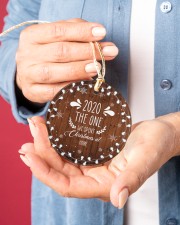 Christmas - Virus Corona - 2020 Circle ornament - single (porcelain) aos-circle-ornament-single-porcelain-lifestyles-01