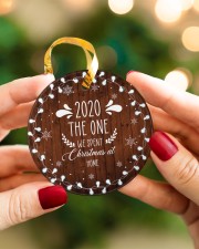 Christmas - Virus Corona - 2020 Circle ornament - single (porcelain) aos-circle-ornament-single-porcelain-lifestyles-08