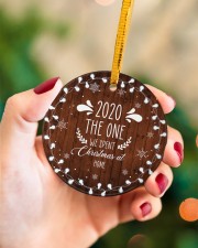 Christmas - Virus Corona - 2020 Circle ornament - single (porcelain) aos-circle-ornament-single-porcelain-lifestyles-09