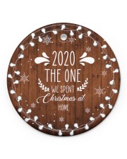 Christmas - Virus Corona - 2020 Circle ornament - single (porcelain) front