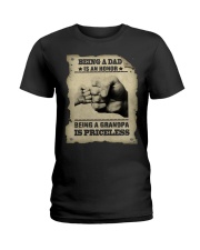To Grandson and Granddaughter - Being A Grandpa Ladies T-Shirt tile
