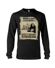 To Grandson and Granddaughter - Being A Grandpa Long Sleeve Tee tile