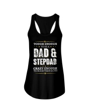 Tough enough to be a dad and stepdad Ladies Flowy Tank thumbnail