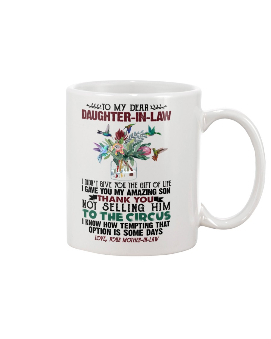 DAUGHTER-IN-LAW - PROTEA - HUMMINGBIRD - CIRCUS Mug