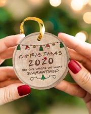 Christmas - Pandemic - Circle Ornament Circle ornament - single (porcelain) aos-circle-ornament-single-porcelain-lifestyles-08