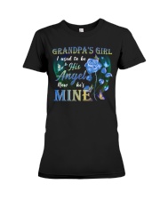 Grandpa's Girl- I used to be His Angel now he is mine Premium Fit Ladies Tee tile